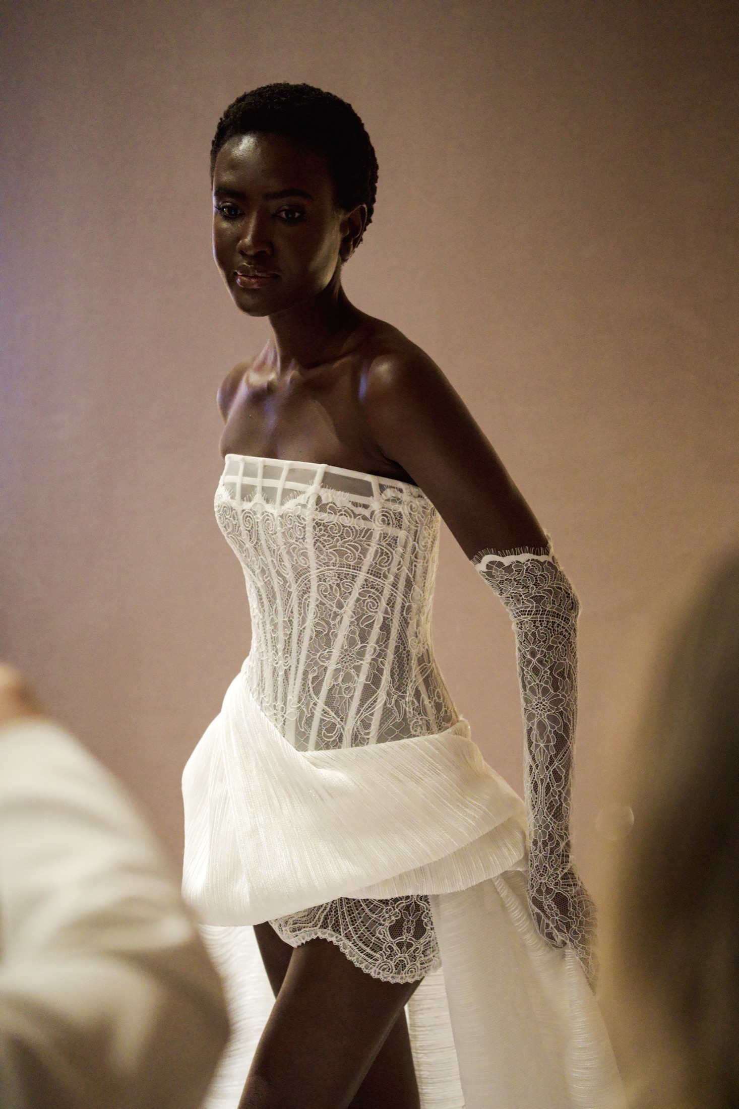Modern bridal fashion portrait